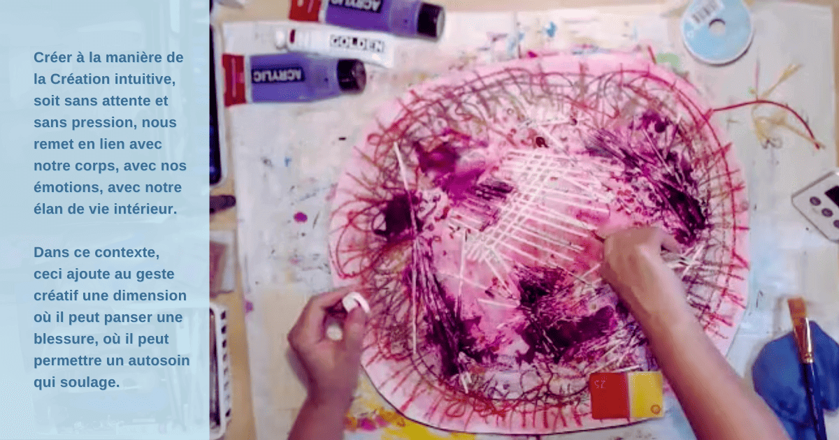 Créer, non pas pour produire... mais pour soigner