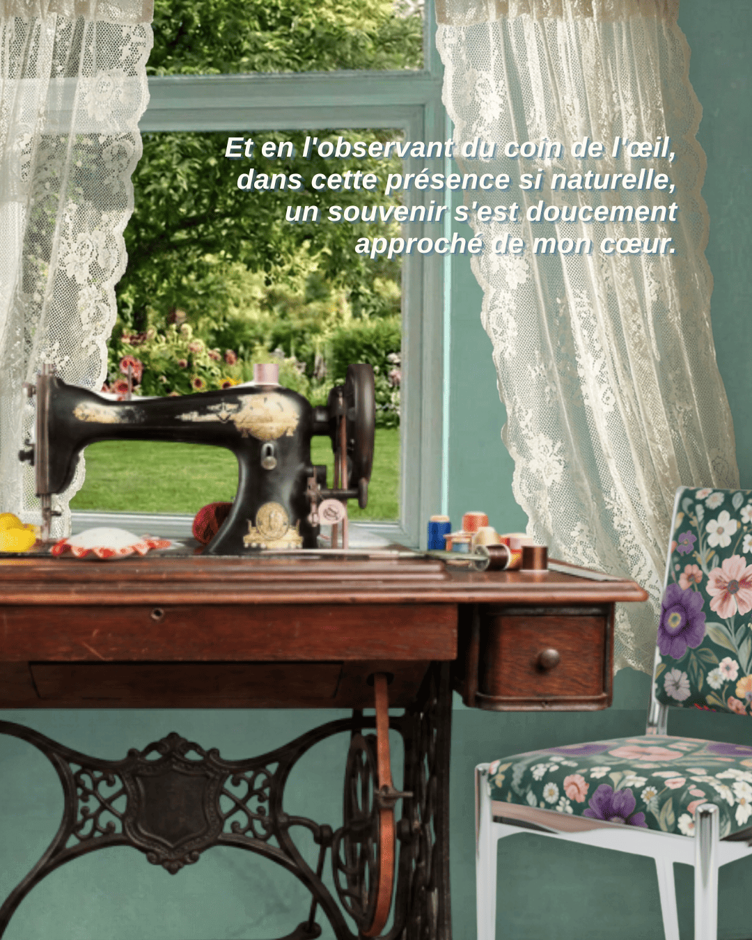 Une chaise près de la table.